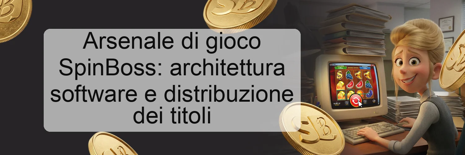 Arsenale di gioco SpinBoss: architettura software e distribuzione dei titoli